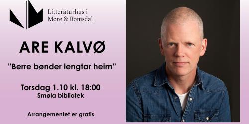 Lenke til artikkel: Are Kalvø kommer til Smøla bibliotek!